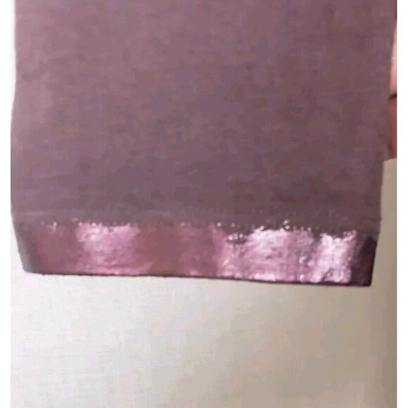 Michael Stars Dress Small Bodycon Brown Ruched Copper Metallic Trim USA Sexy - Picture 11 of 11